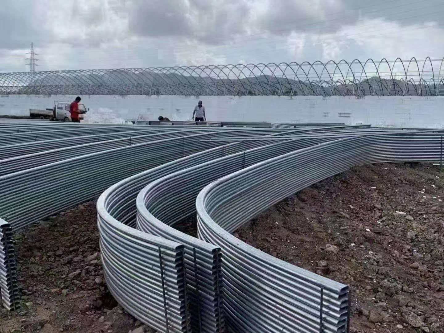 Тонкостенная оцинкованная эллиптическая трубка
